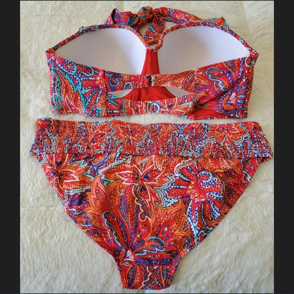 Sunsets Curve size 18 2-Piece Bikini (Vibrant Colors!) - Picture 2 of 2